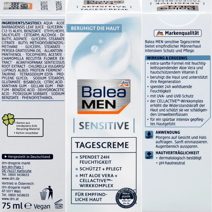 Balea Men - Face cream sensitive, 75ml